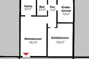 MGK bietet Hannover-Mittelfeld: 3-Zimmer-Wohnung in Nähe Messegelände – Die vollständige Adresse der Immobilie erhältst du vom Anbieter., 30519 Mittelfeld, Hannover – Vorschaubild 17