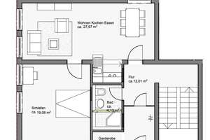 Stilvolle 4-Zimmer-Maisonette-Wohnung mit großer Terrasse zum Wohlfühlen, neue Böden & neues Bad! – Die vollständige Adresse der Immobilie erhältst du vom Anbieter., 94327 Bogen – Vorschaubild 13