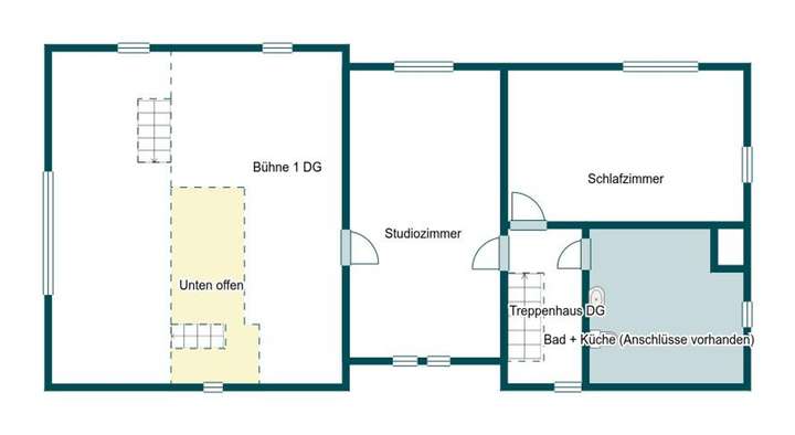 Grundriss Skizze 2. OG
