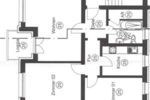 Sanierte 3-Zimmer-Wohnung mit grossem Balkon in Erlangen – Liegnitzer Straße 12, 91058 Sebaldus, Erlangen – Vorschaubild 4