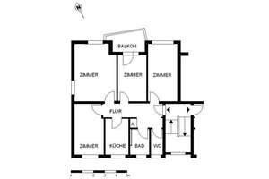 Frisch renovierte 4-Zimmer-Wohnung mit Balkon – Werschenreger Str. 5, 28237 Lindenhof, Bremen – Vorschaubild 4