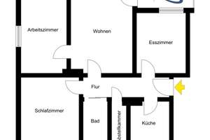Lichtdurchflutete Vierzimmerwohnung in Innenstadtnähe mit Balkon – Die vollständige Adresse der Immobilie erhältst du vom Anbieter., 93055 Ostenviertel, Regensburg – Vorschaubild 16