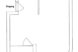 Wohnen im Brutalismus: 1 Zi-Whg mit Südbalkon EBK Aufzug im VH 2. OG mit Blick ins Grüne – Fehlerstrasse 8, 12161 Friedenau, Berlin – Vorschaubild 10
