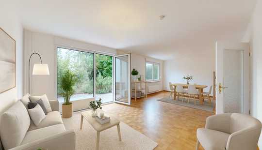 Bild von Reihenmittelhaus mit Garten in ruhiger Feldrandlage