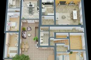 4 FamHaus, alle Wohnungen mit eigenem Eingang – Die vollständige Adresse der Immobilie erhältst du vom Anbieter., 86154 Links der Wertach-Nord, Augsburg – Vorschaubild 9