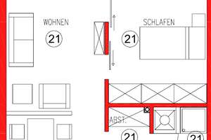 Uninähe - 2 - Zimmer Kubox-Apartment mit Einbauküche und Balkon – Artillerieweg 39a, 26129 Haarentor, Oldenburg (Oldenburg) – Vorschaubild 7