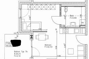 Von privat - Seniorenwohnung in der Wohnanlage Albaretto, bewohnbar ab einem Alter von 50 Jahren – Die vollständige Adresse der Immobilie erhältst du vom Anbieter., 86156 Kriegshaber, Augsburg – Vorschaubild 2