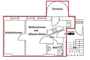 * Klein * Fein * Dein * 2-Raumwohnung im Hinterhaus + Einbauküche  + Terrasse! – Lostauer Straße 4, 39106 Alte Neustadt, Magdeburg – Vorschaubild 14