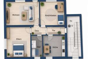 Erdgeschosswohnung mit Balkon in ruhigem 3-Familienhaus - ideal für Eigennutzer und Kapitalanleger! – Die vollständige Adresse der Immobilie erhältst du vom Anbieter., 58706 Menden (Sauerland) – Vorschaubild 9