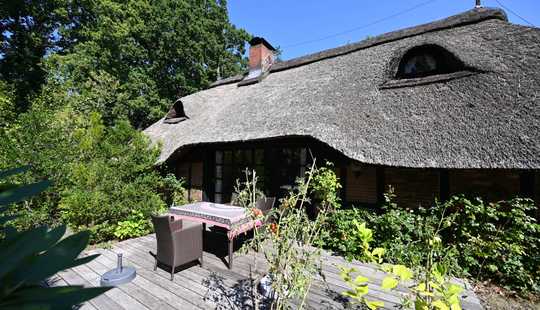 Bild von Reetgedecktes Bauernhaus auf herrlichem Grundstück
