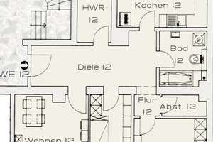 3 Zimmer in Schleußig! - Laminat - Tageslichtbad mit Wanne - große Wohnküche - schöner Westbalkon – 4229 Schleußig, Leipzig – Vorschaubild 6