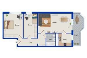 Praktisch geschnittene 3-Zimmer-Wohnung in Berlin – Die vollständige Adresse der Immobilie erhältst du vom Anbieter., 13051 Neu-Hohenschönhausen, Berlin – Vorschaubild 10