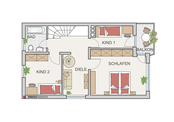 Grundriss Obergeschoss