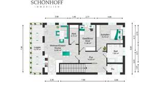 Exklusive Neubauwohnung | Besondere Architektur |Sichtbare Holzbalkendecken | KfW-40 – Die vollständige Adresse der Immobilie erhältst du vom Anbieter., 49074 Gartlage, Osnabrück – Vorschaubild 9