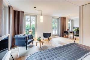 Möbliert: Herzogparksuiten | Junior Suite mit Dachterrasse – 81679 Herzogpark, München – Vorschaubild 2