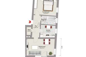 Frei & mit Potenzial: 2-Zimmer-Wohnung mit Südwest-Balkon und 1 Garage in Augsburg-Oberhausen – Schuhmannstrasse 20, 86154 Oberhausen-Süd, Augsburg – Vorschaubild 6