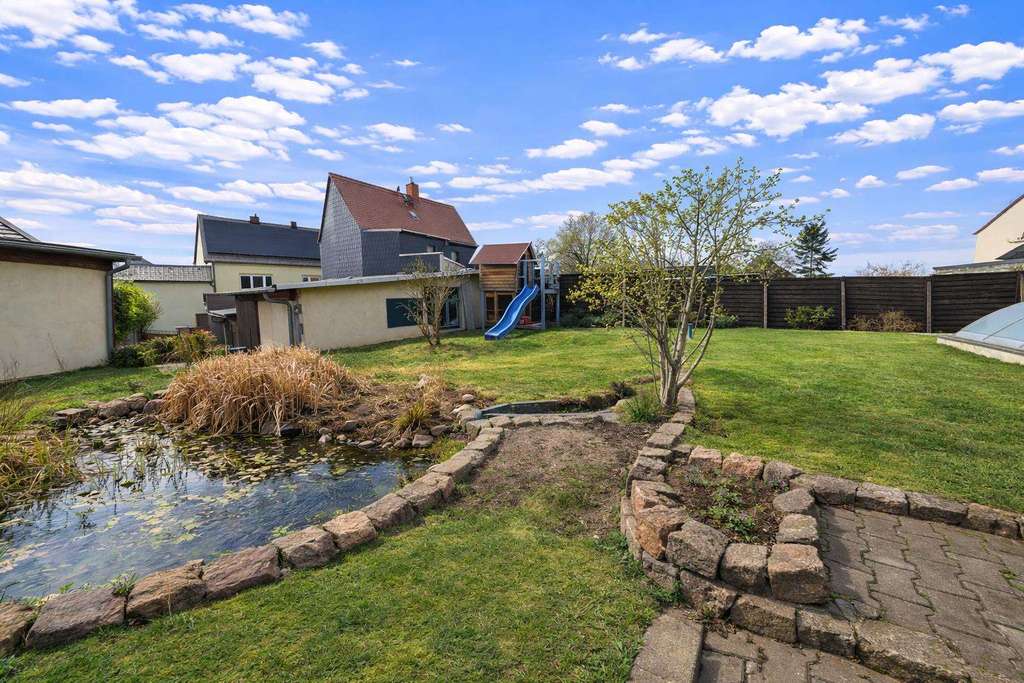 Immobilie in Bad Düben - 1-3-Familienhaus mit großem Grundstück, Pool, Garagen & zahlreichen Nebengelassen für Hobby&Gewerbe - Bild 4