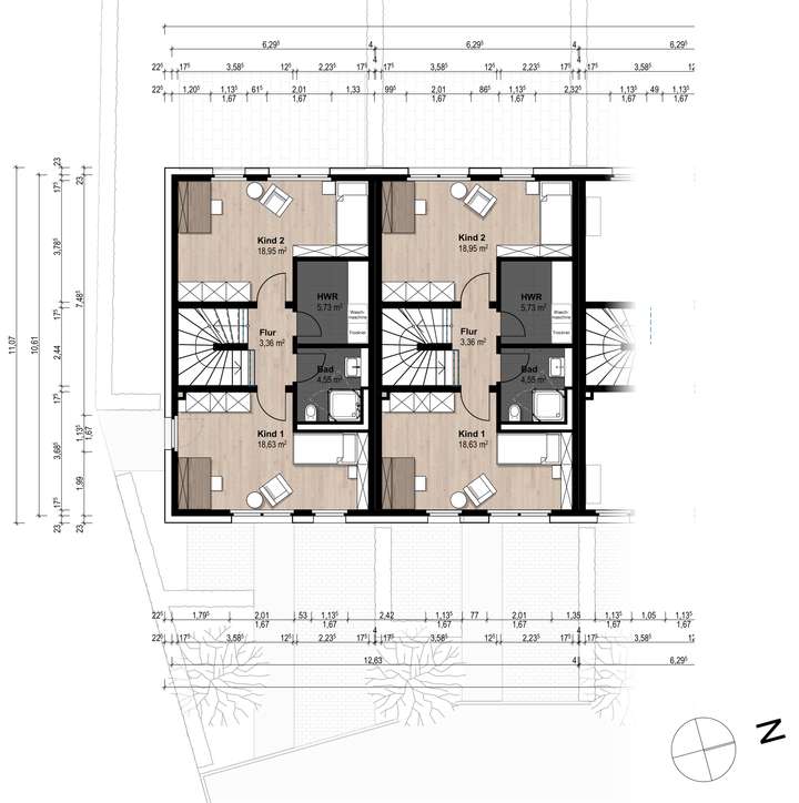 1.OG Grundrisse 1.Obergeschoss
