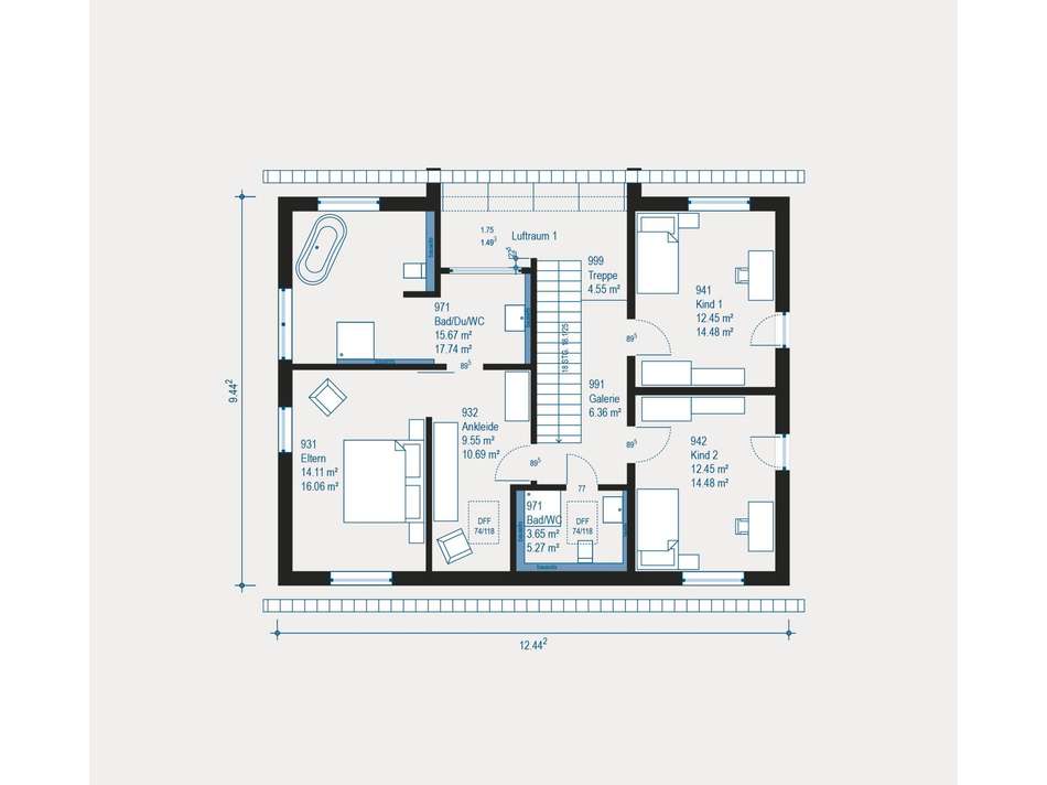 Familienfreundlicher Grundriss
