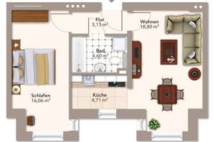 Gemütliche Singlewohnung in Stadtfeld Ost ! – Olvenstedter Straße 30, 39108 Stadtfeld Ost, Magdeburg – Vorschaubild 9