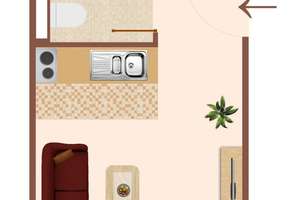 Helles voll möbliertes 1-Zimmer-Apartment mit modernem Design!!!! – Wönnichstraße 3, 10317 Rummelsburg, Berlin – Vorschaubild 8