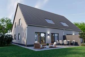 Neubau Doppelhaushälfte inkl. Grundstück in perfekter Lage, Südwestausrichtung, FBH, A+, PV, Lüftung – Die vollständige Adresse der Immobilie erhältst du vom Anbieter., 40489 Wittlaer, Düsseldorf – Vorschaubild 2