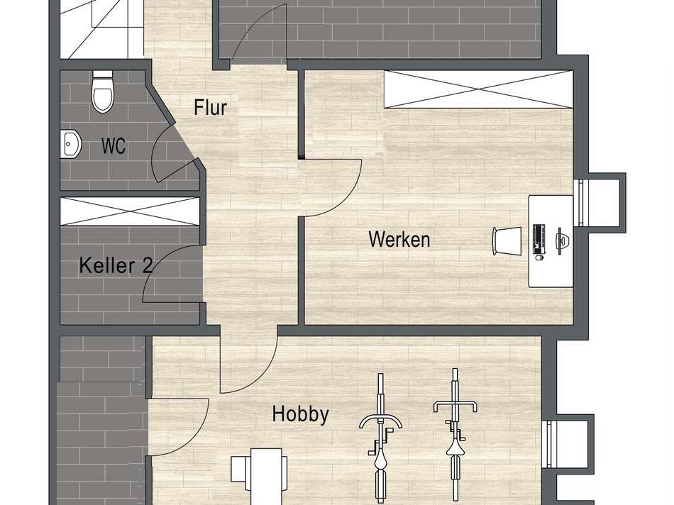 Untergeschoss Grundriss