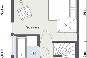 großzügig geschnittene 2-Zimmer-Maisonette-Wohnung in ruhiger, zentraler Lage – Fedderstraße 4, 79106 Stühlinger-Eschholz, Freiburg im Breisgau – Vorschaubild 13