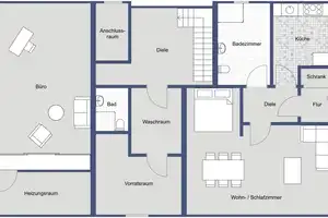 PROVISIONSFREI:
EXKLUSIVE VILLA mit EINLIEGERWOHNUNG
und EIGENEM PARK in naturnaher BESTLAGE – Solingen – Vorschaubild 3
