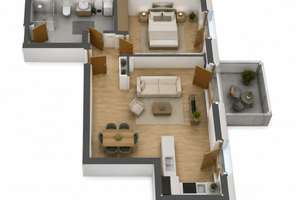 Traumhafte Aussicht! 2-Zimmer-Wohnung (Typ 14) mit Balkon und eigenem Keller – Raderberggürtel 50, 50968 Marienburg, Köln – Vorschaubild 8