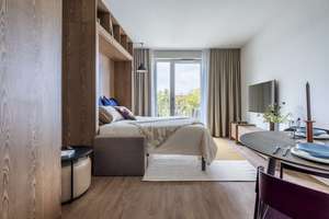 Möblierte Studio Wohnungen mit Gemeinschaftsflächen: Padelplatz, Fitness, Dachterrasse & mehr – Buschkrugallee 64, 12359 Britz, Berlin – Vorschaubild 5
