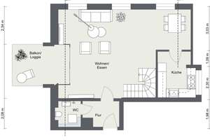 großzügig geschnittene 2-Zimmer-Maisonette-Wohnung in ruhiger, zentraler Lage – Fedderstraße 4, 79106 Stühlinger-Eschholz, Freiburg im Breisgau – Vorschaubild 12
