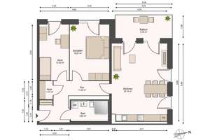 107 neue Mietwohnungen inkl. Einbauküche / H1-01-04 | 3-Zi. II | 1.OG | Balkon mit Westausrichtung – Max-Planck-Straße 16, 14473 Südliche Innenstadt, Potsdam – Vorschaubild 59