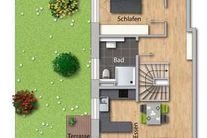 Go Green!
„Modernes Wohnen auf zwei Ebenen – Natur inklusive“ – 45472 Heißen, Mülheim an der Ruhr – Vorschaubild 12