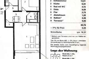 Brück Immobilien - Große, renovierungsbedürftige 2 Zi.-ETW mit sonnigen, terrassenartigen Balkon  – Die vollständige Adresse der Immobilie erhältst du vom Anbieter., 81737 Neuperlach, München – Vorschaubild 2