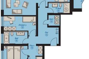 Hochwertig sanierte 4-Zimmerwohnung mit Balkon, Fußbodenheizung und Parkettboden! – Beethovenstraße 22, 9130 Sonnenberg, Chemnitz – Vorschaubild 11