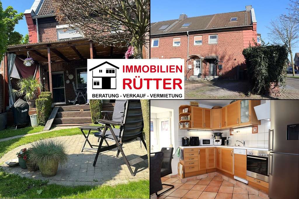 Moers (Hochstraß), REH 4,5 ZKD2B, ca. 131 m² Wfl., ca. 228 m² Gstk., Kamin, Keller, Motorrad-Garage