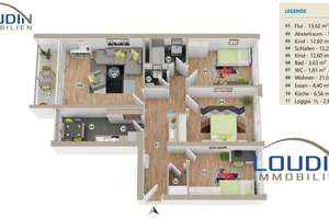 Großzügige 4-Zimmerwohnung mit Balkon. – 79110 Landwasser, Freiburg im Breisgau – Vorschaubild 12