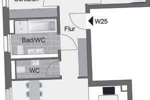 Helle 4-Zimmer-Wohnung mit Balkon in Stuttgart – Die vollständige Adresse der Immobilie erhältst du vom Anbieter., 70193 Hölderlinplatz, Stuttgart – Vorschaubild 8