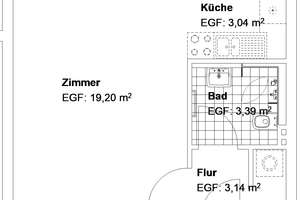 1 Zimmerapartment in Waldau! – Vautswiesenweg 37, 34123 Waldau, Kassel – Vorschaubild 2