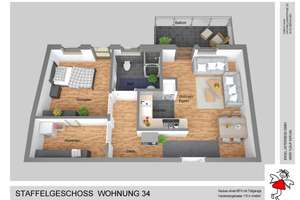 Seniorengerecht und Barrierefrei Wohnen (34 Wohnungen von 34qm - 69qm) – Sprödentalstraße 24, 47799 Cracau, Krefeld – Vorschaubild 11