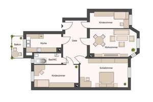 Beliebte Lage in Gohlis-Süd – Balkon und Tageslichtbad mit Wanne – 4155 Gohlis-Süd, Leipzig – Vorschaubild 19