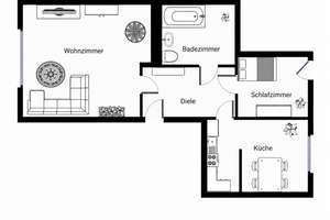 große 2-Zimmer Wohnung | 2 Zimmer |  77,50m² – Wickrather Straße 158, 41236 Geistenbeck, Mönchengladbach – Vorschaubild 18