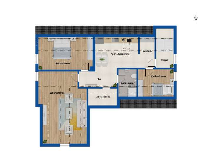 Grundriss Dachgeschoss - WE 4