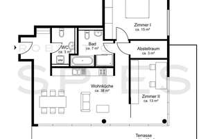 Urbanes Wohnen: Stilvolle 3-Zimmer-Wohnung mit Dachterrasse in bester Innenstadtlage – Die vollständige Adresse der Immobilie erhältst du vom Anbieter., 26122 Innenstadt, Oldenburg (Oldenburg) – Vorschaubild 6