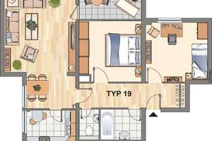 Demnächst frei! 3-Zimmer-Wohnung in Essen Freisenbruch – Erasmusstraße 4, 45279 Freisenbruch, Essen – Vorschaubild 2