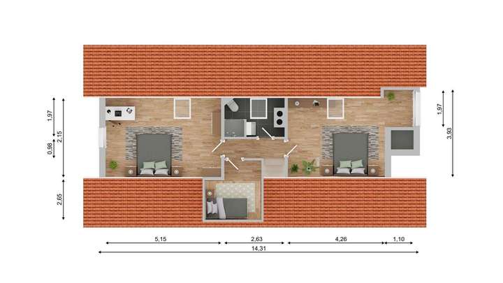 Grundriss Dachgeschoss NEU WG