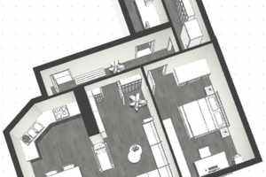 Helle und voll möblierte 2.5 Zimmer- Altbauwohnung mit Südbalkon - 9 bis 12 Monate Untermiete  – München – Vorschaubild 22