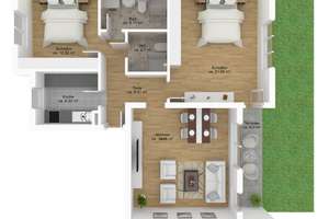 Traumhafte Gartenwohnung mit 112 m² Nutzfläche – Die vollständige Adresse der Immobilie erhältst du vom Anbieter., 81927 Oberföhring, München – Vorschaubild 22