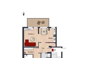 Modernisierte Wohnung in grüner Umgebung // 1.OG links – Vogtlandweg 5, 38440 Laagberg, Wolfsburg – Vorschaubild 3
